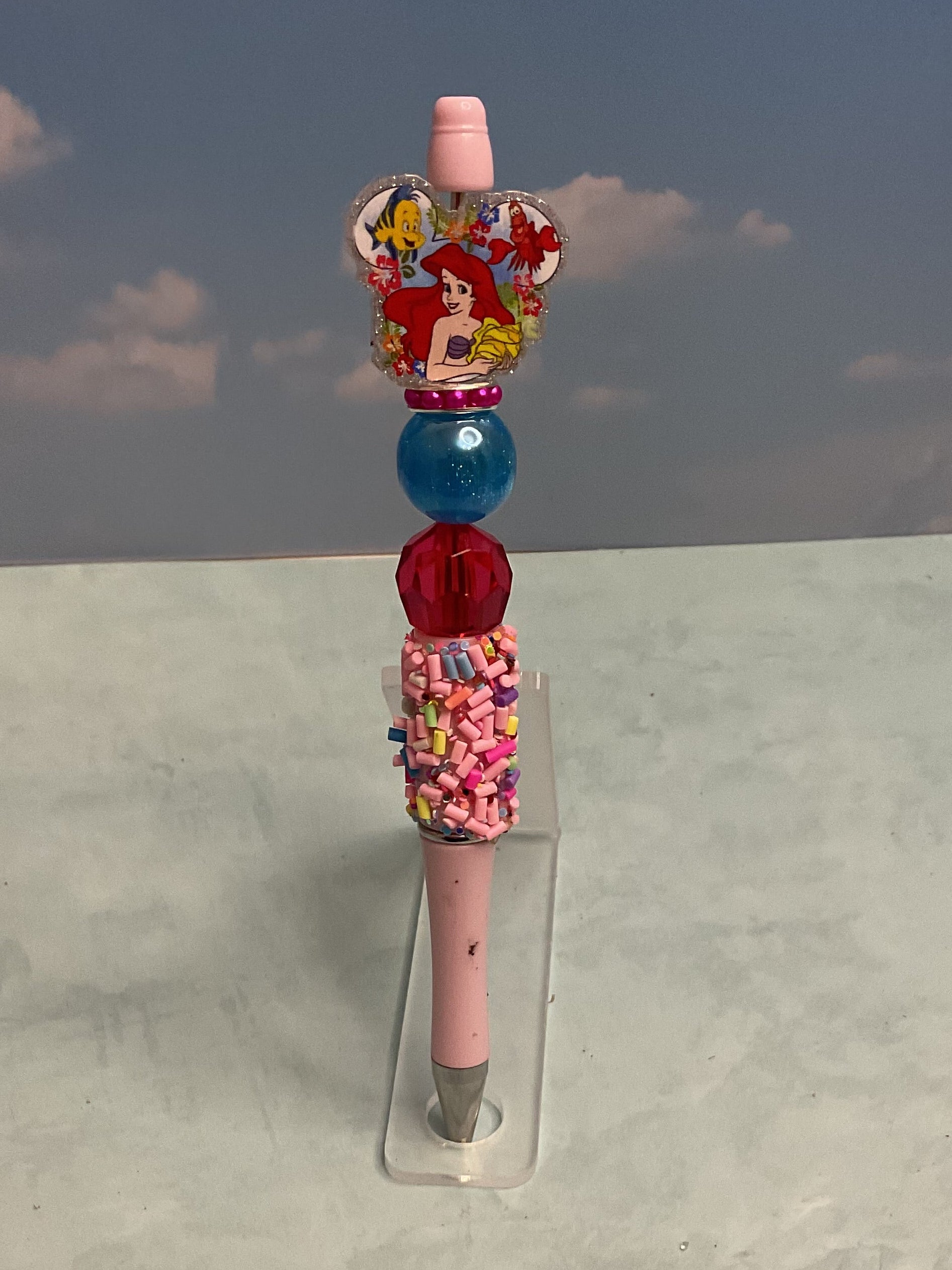 Disney Character Ballpoint Pen Decorative Bead Topper Collectible