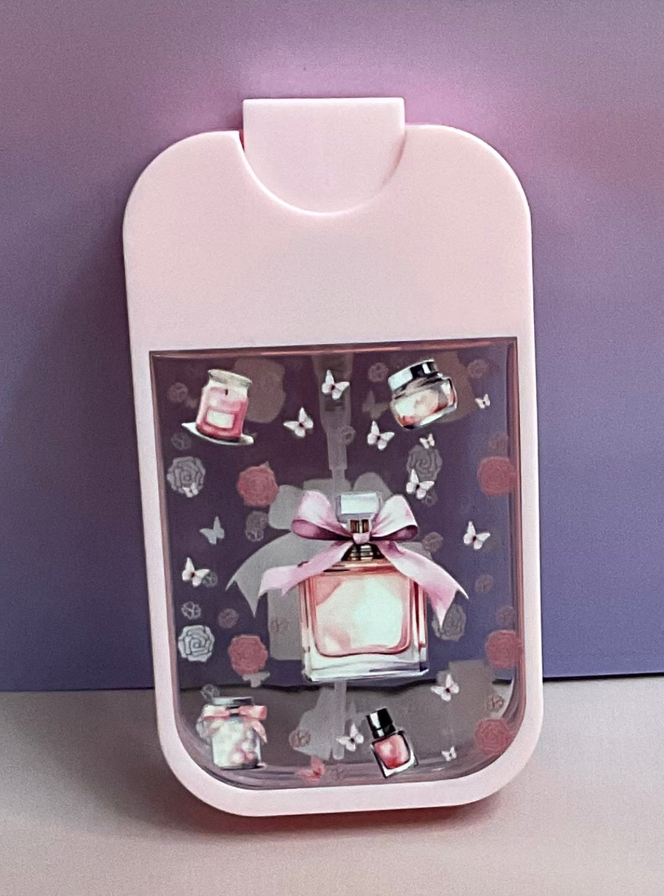 Pink Women’s Fragrance Mini Spray Bottle w/ Bow, Travel Size